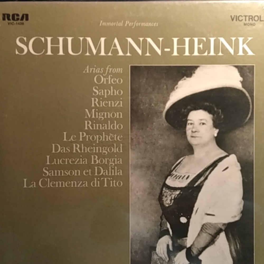 Vintage 12" Vinyl Record Schumann-Heink RCA Victrola VIC1409 Mono
